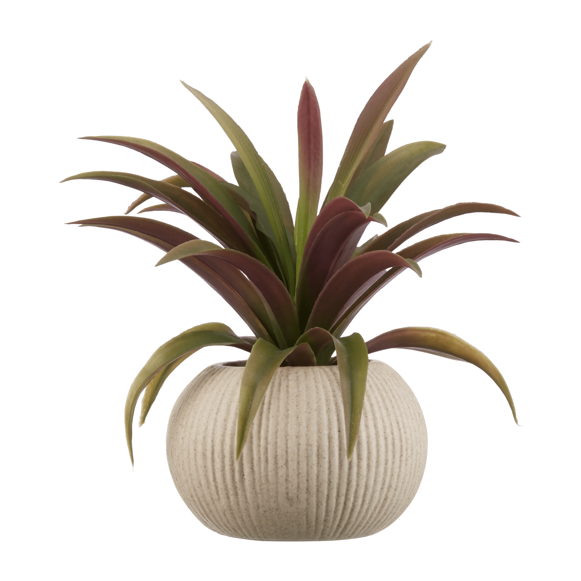 Plante artificielle d'Agave dans un Pot nervuré