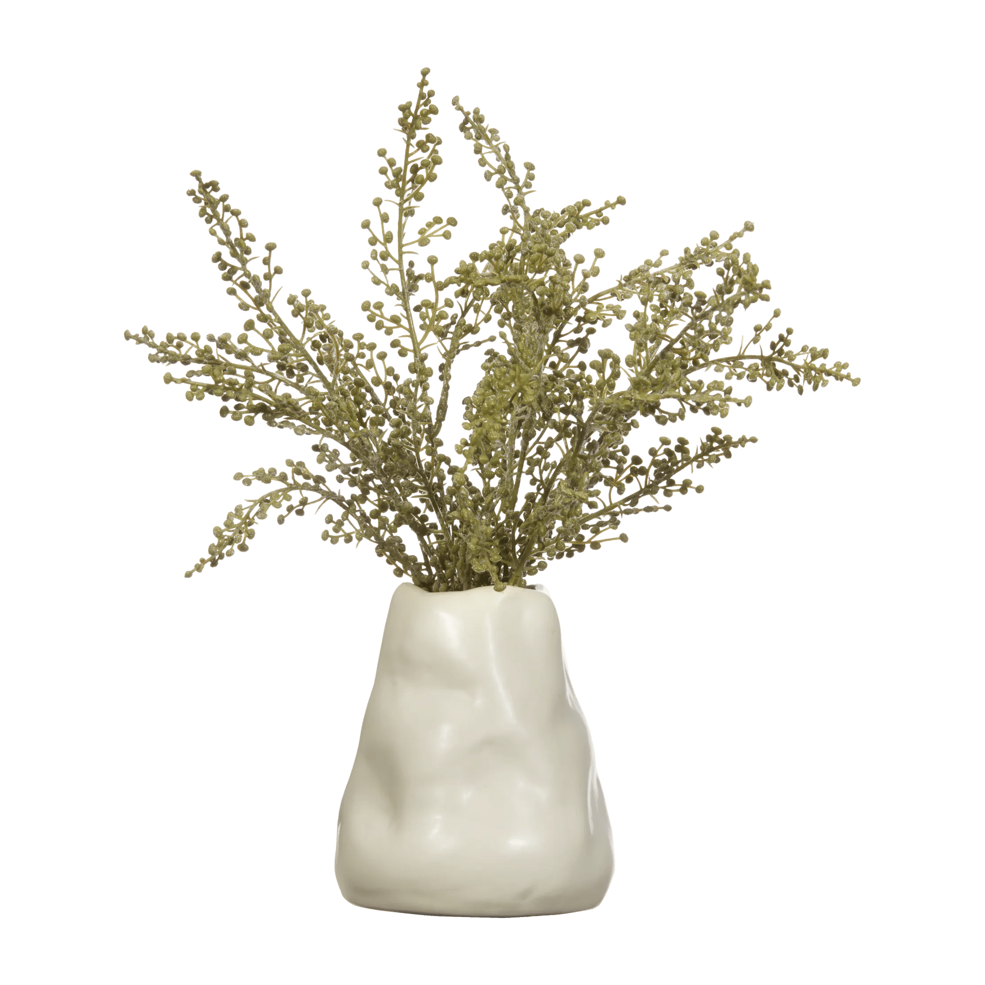 Stoebe artificiel dans un vase en céramique