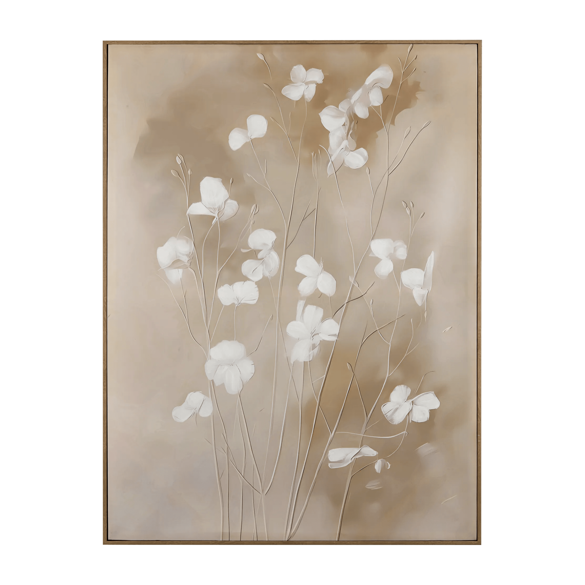 Tableau encadré fleurs délicates