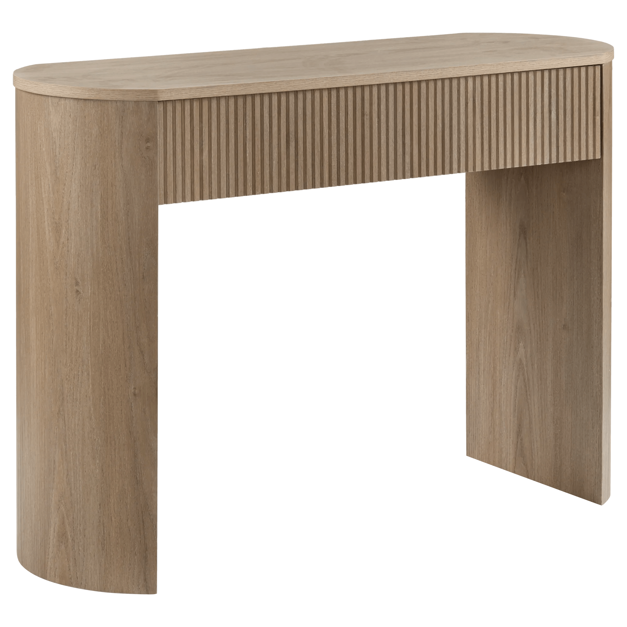 Console en bois à tiroir rainuré