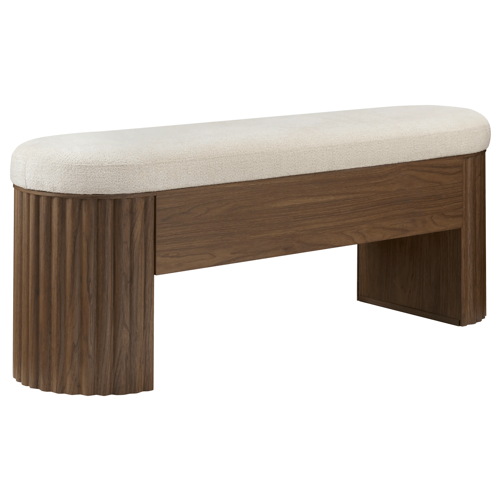 Cozy Wooden Bench with Soft Cushion