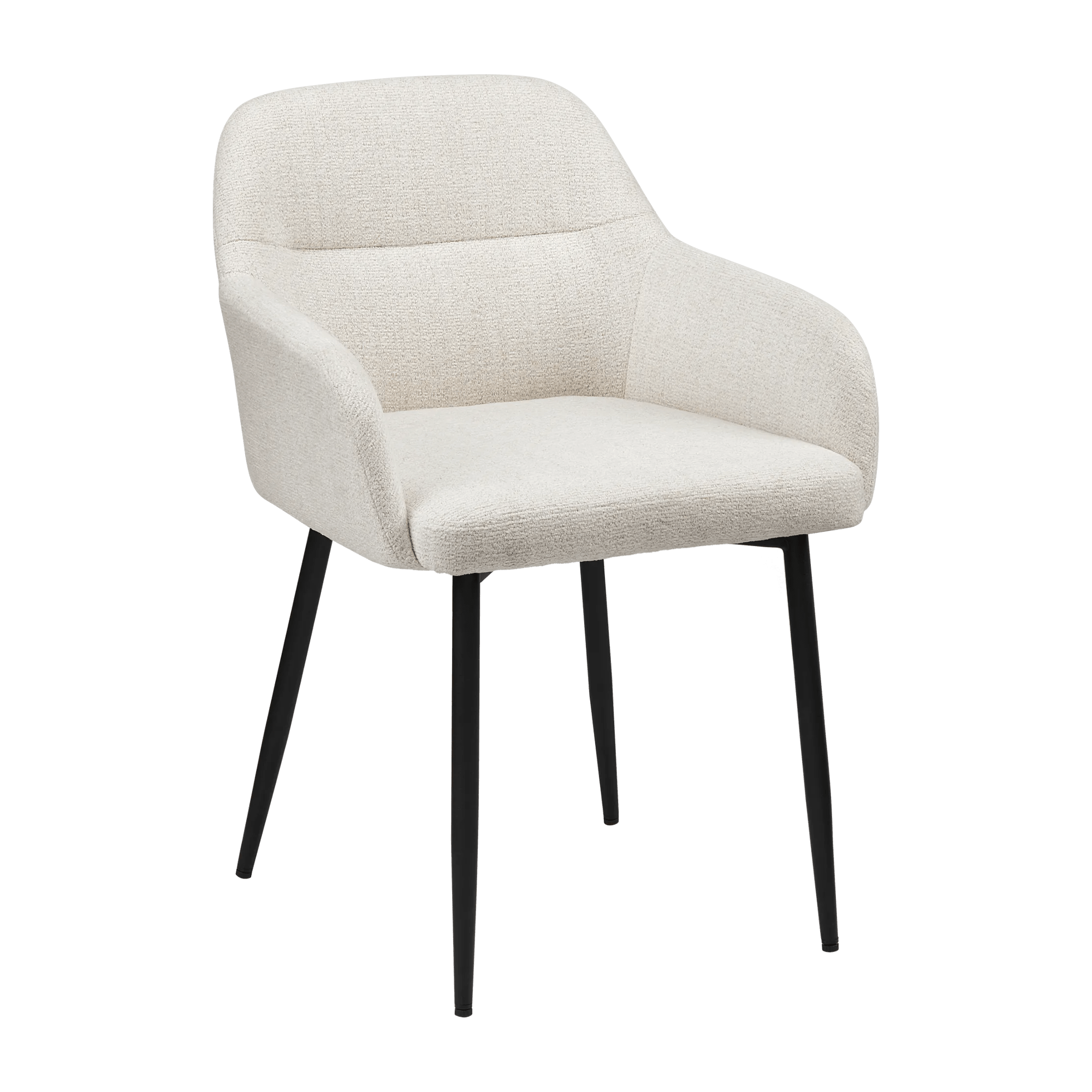 Chaise d'appoint en tissu et métal