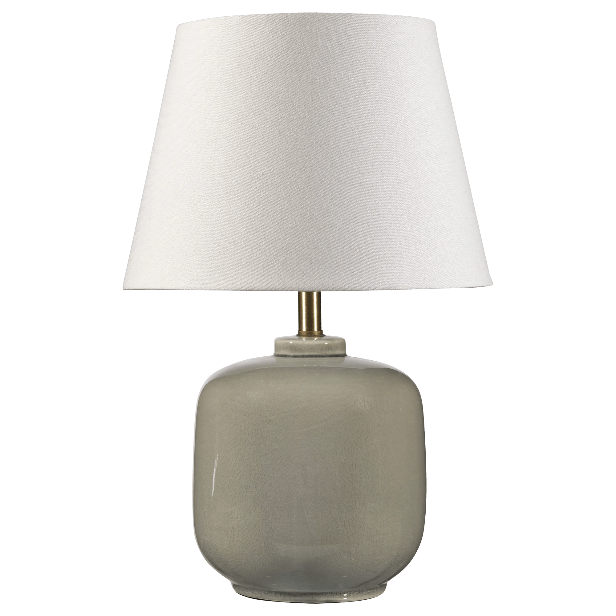 Lampe de table en céramique vert sauge