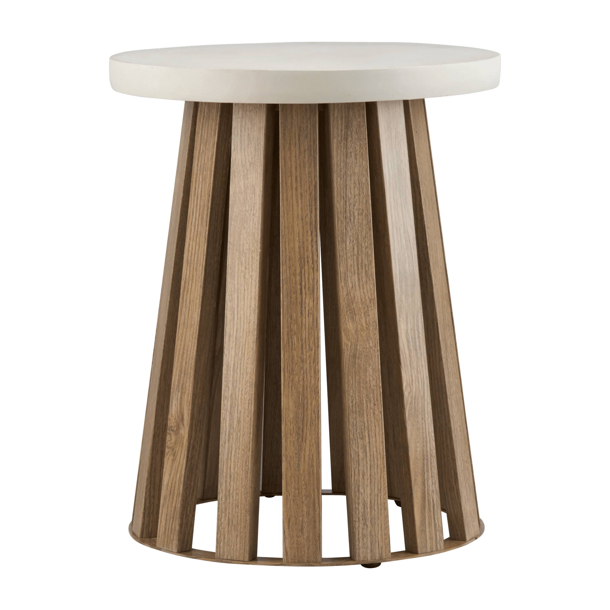 Table d'appoint d'extérieur à Base à lattes