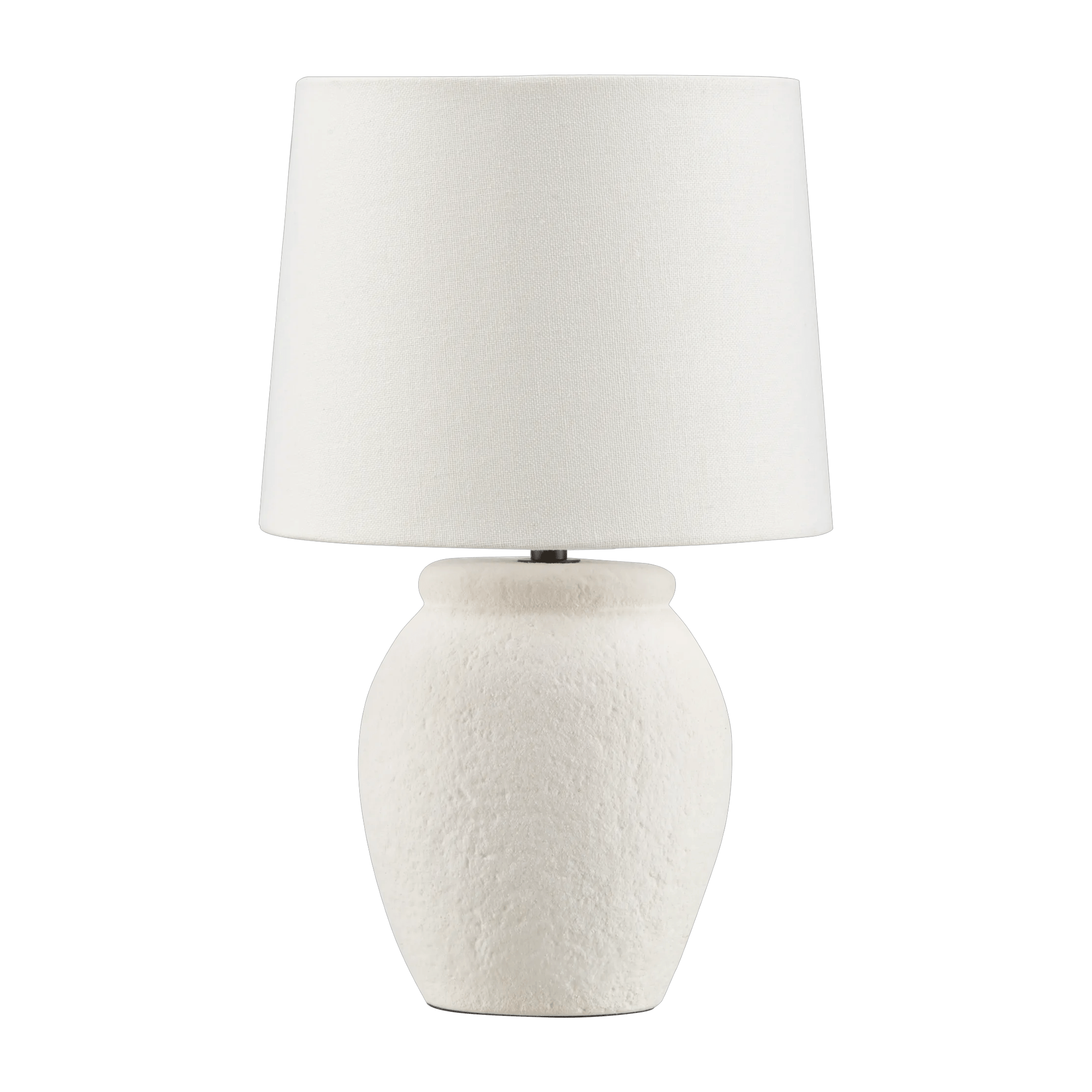 Lampe de table avec base texturée en céramique