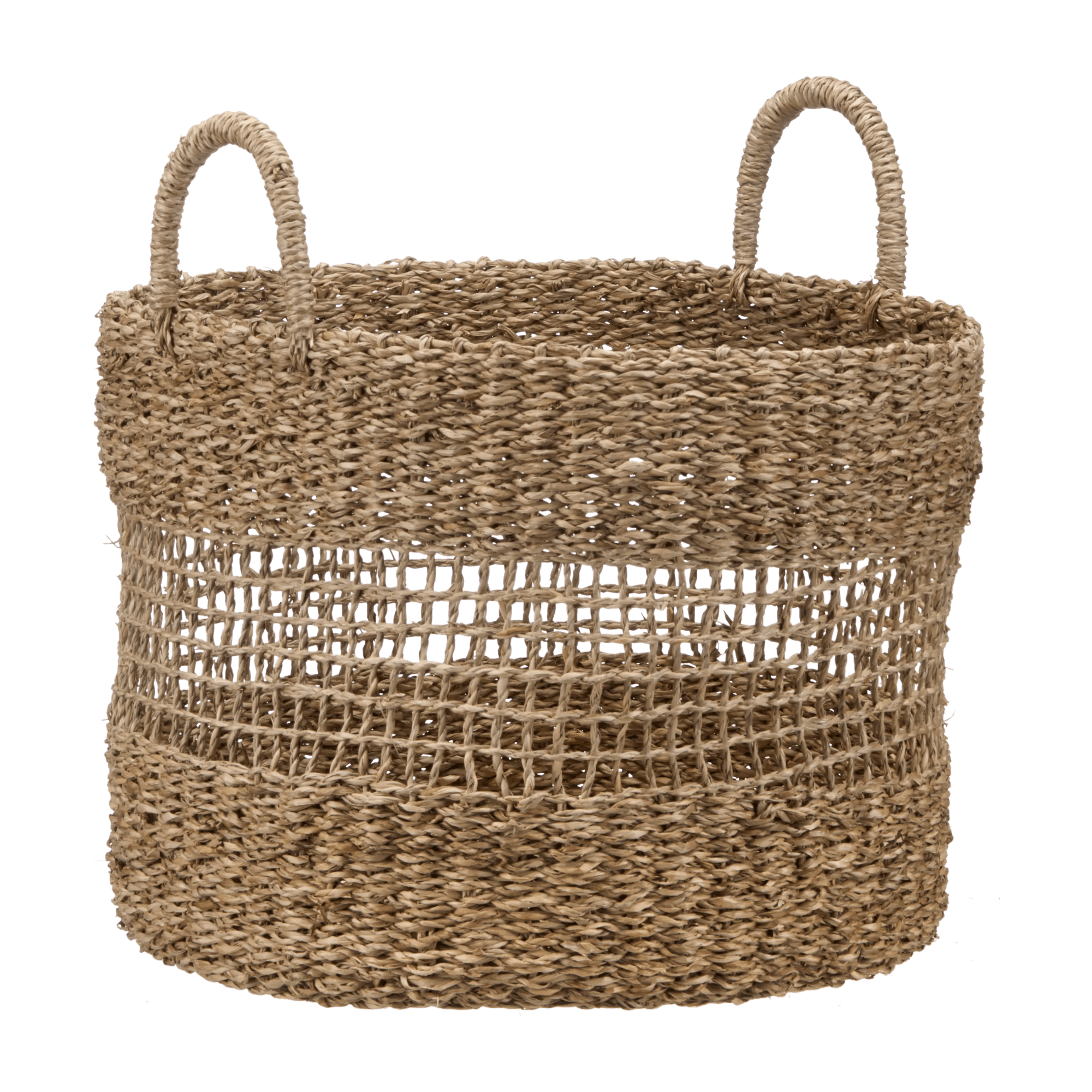 Woven Storage Basket with Handles