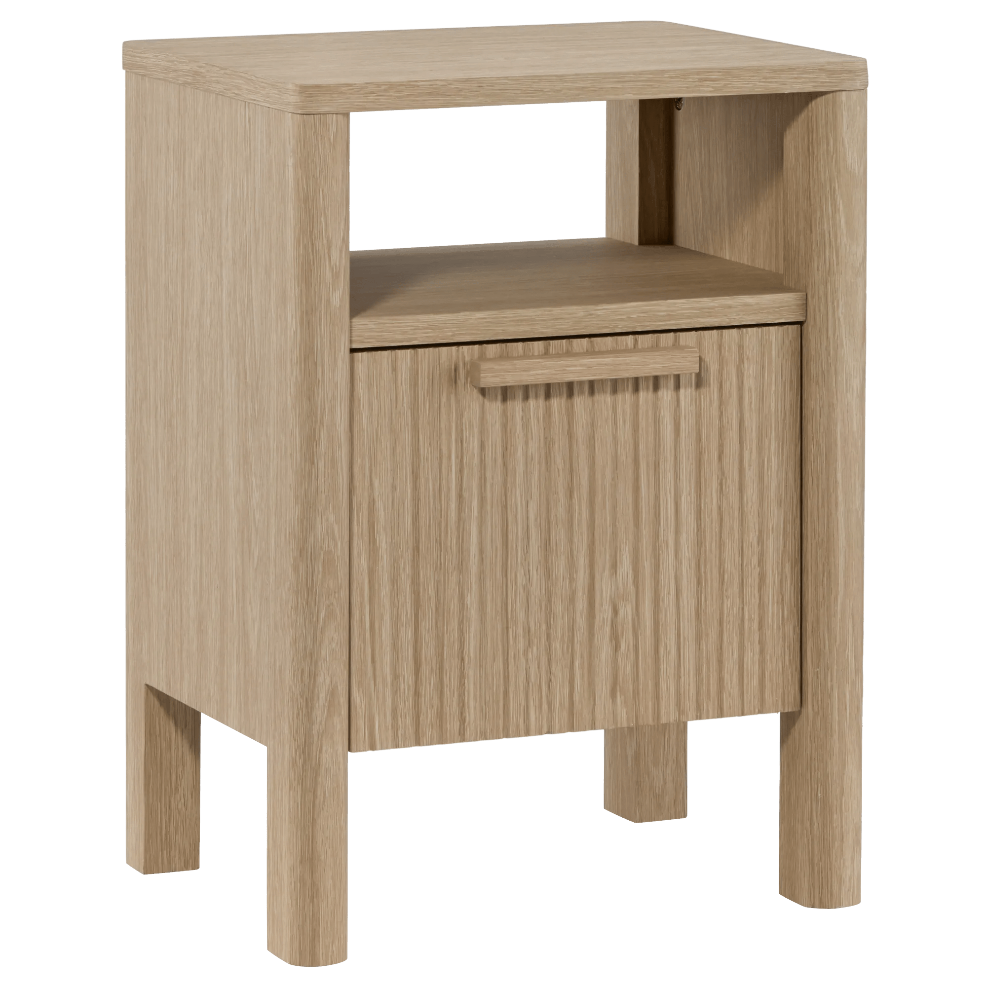 Table de chevet en bois avec tiroir