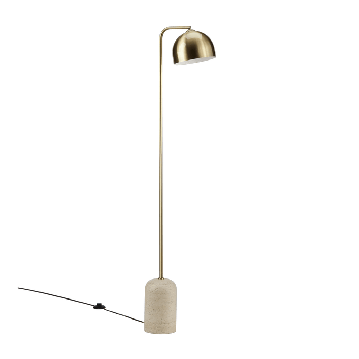 Lampe sur pied moderne avec base en ciment