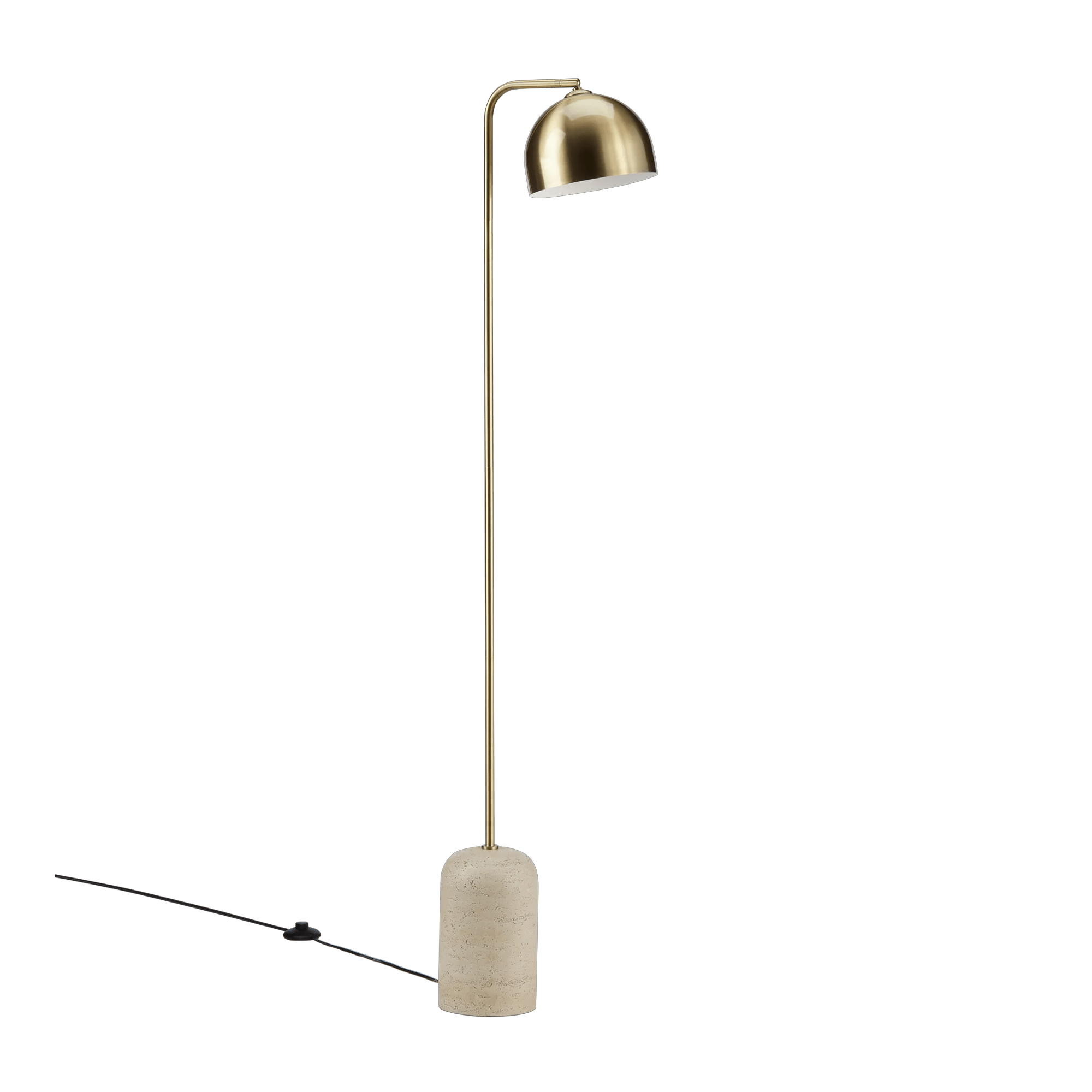 Lampe sur pied moderne avec base en ciment