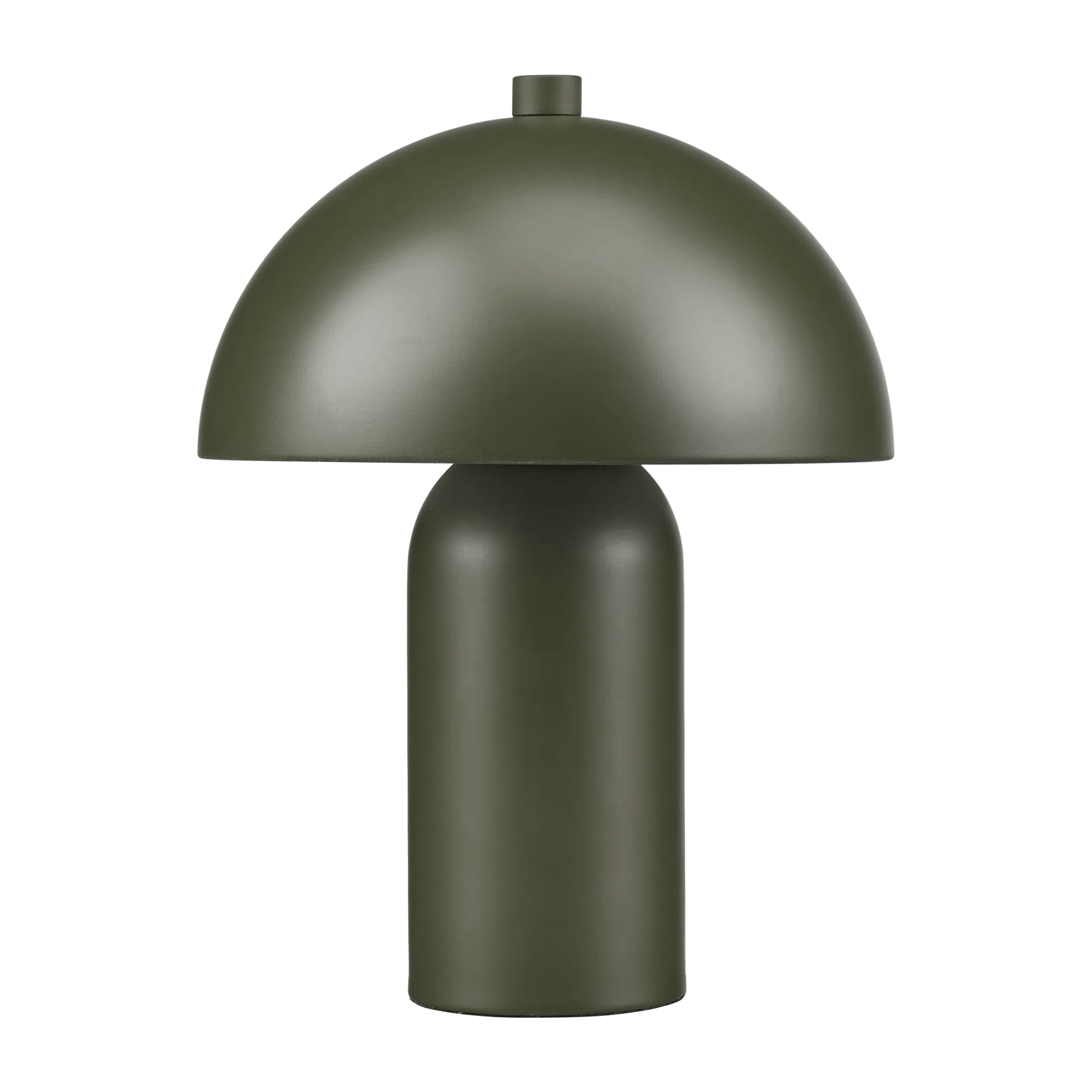 Metal mushroom shaped table lamp