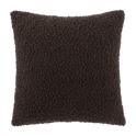 Dark Brown Doodle Boucle Decorative Throw Pillow