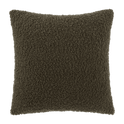 Dark Green Doodle Boucle Decorative Throw Pillow
