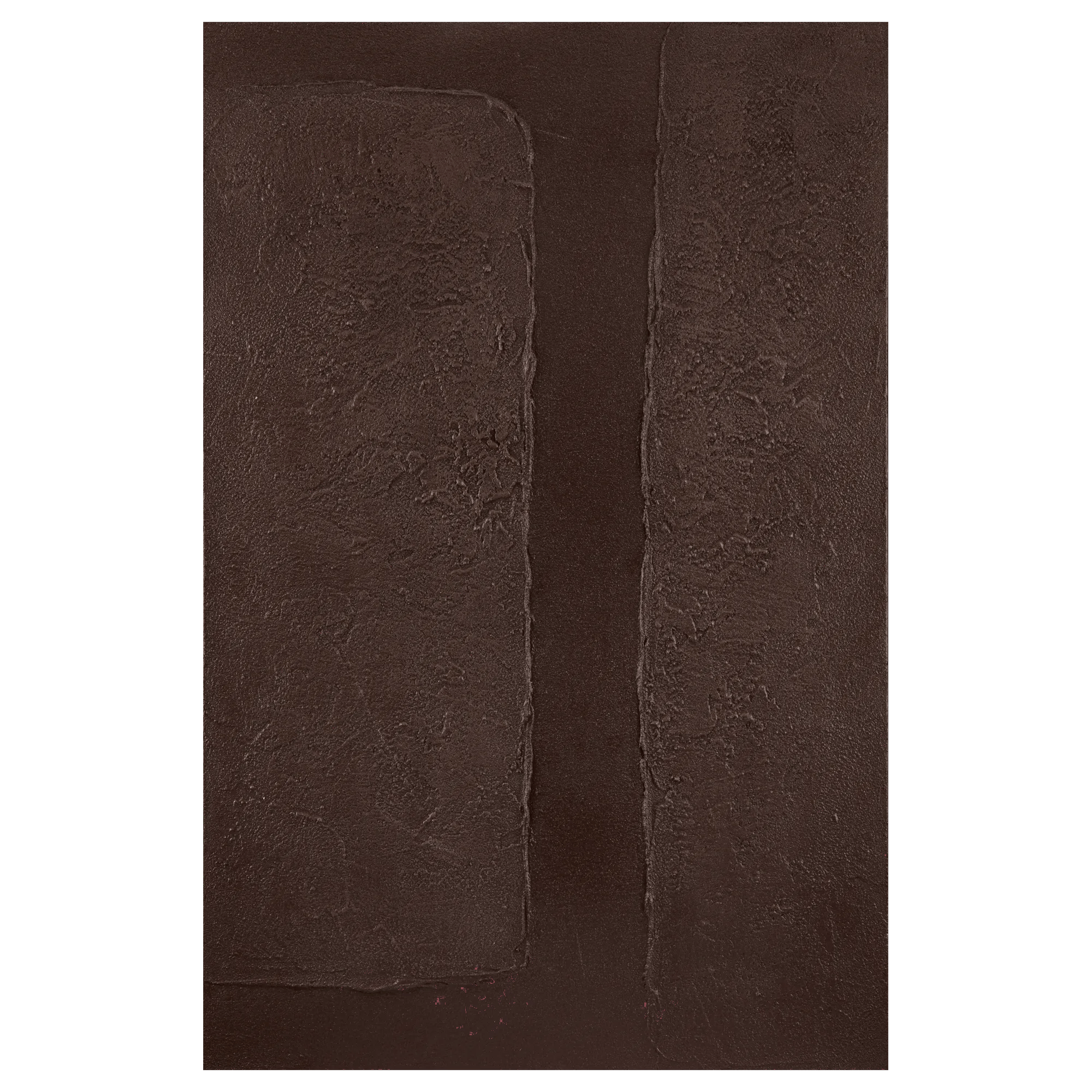 Brown Abstract Oil Painted Canvas