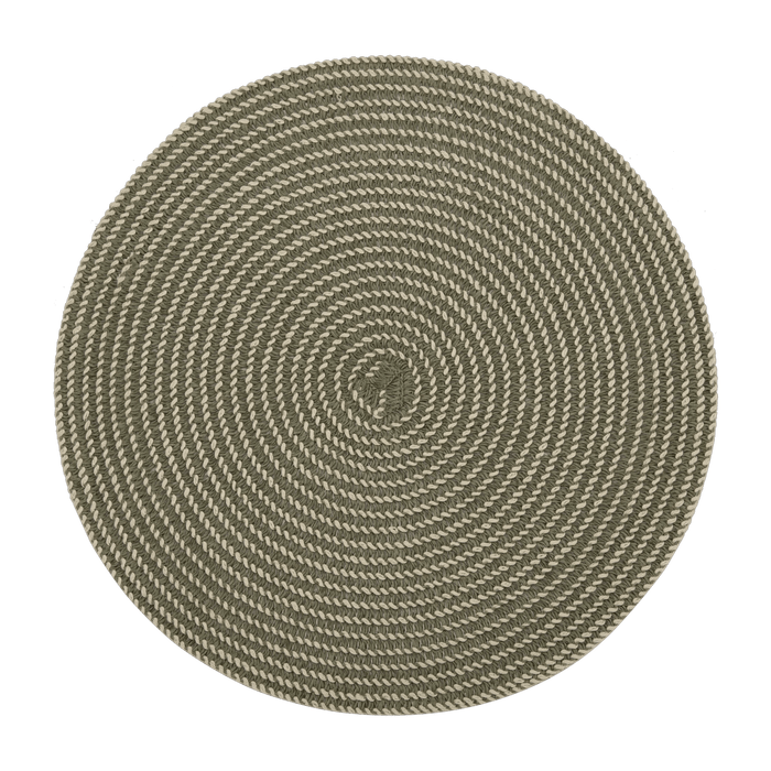 Light Green Set of 2 Round Placemats
