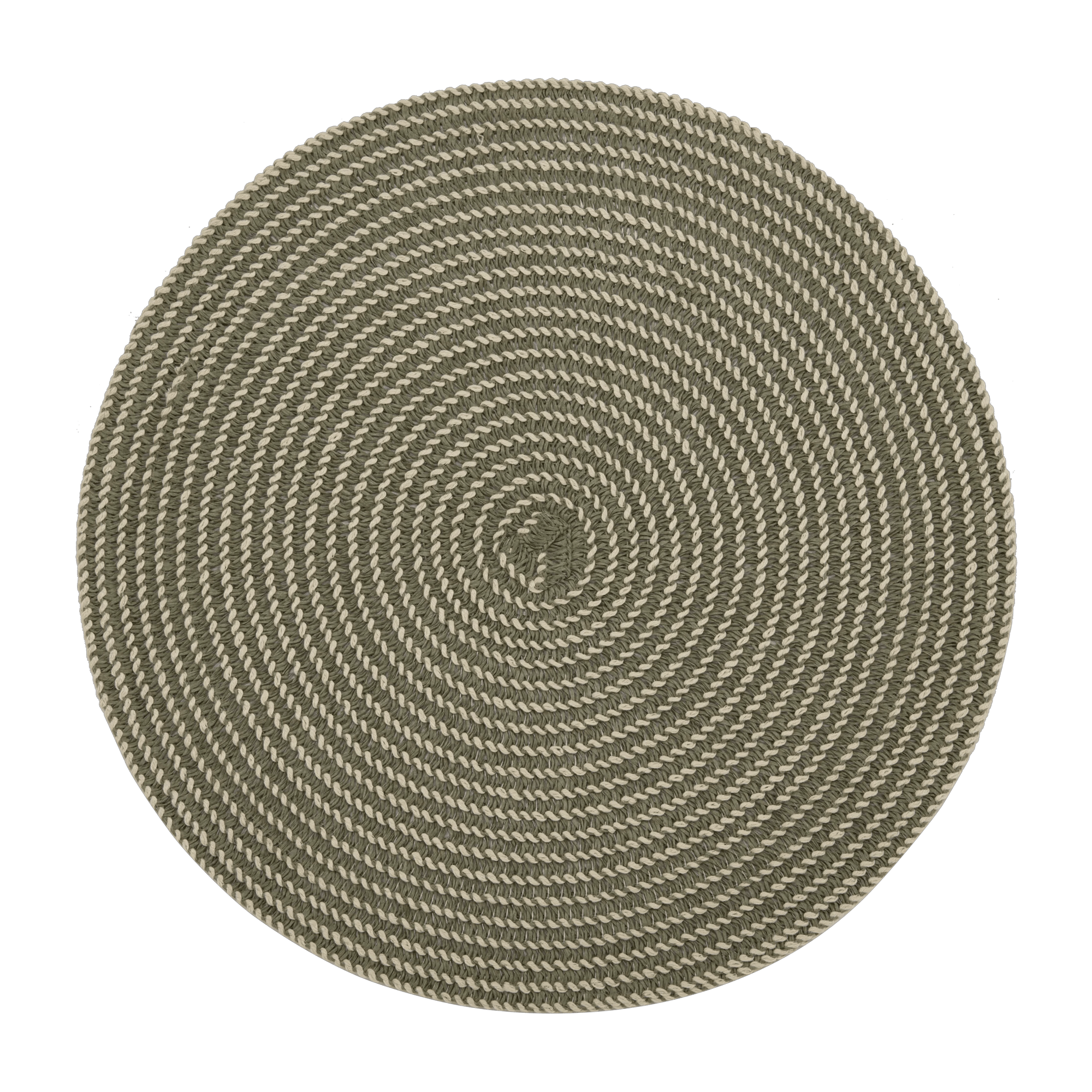 Light Green Set of 2 Round Placemats