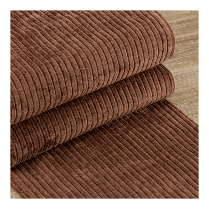 Rust Corduroy Table Runner