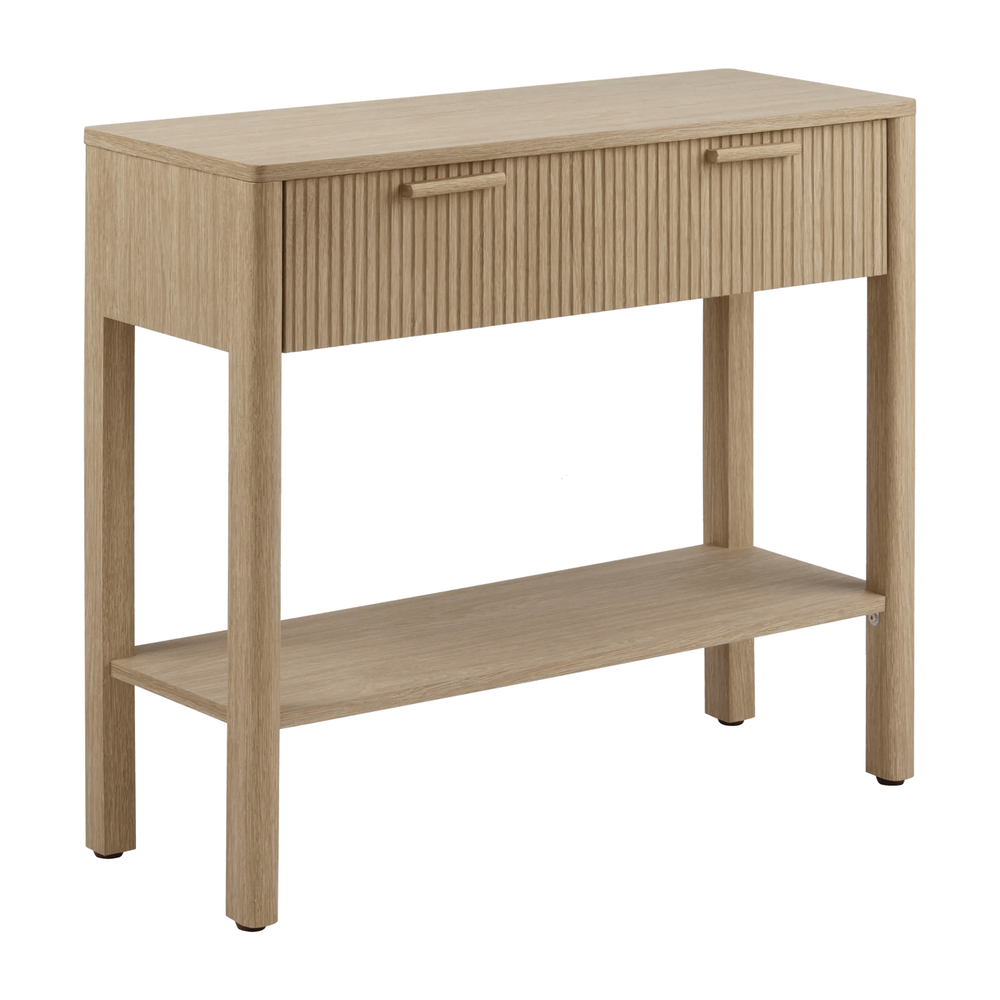 Oak Console with Drawers