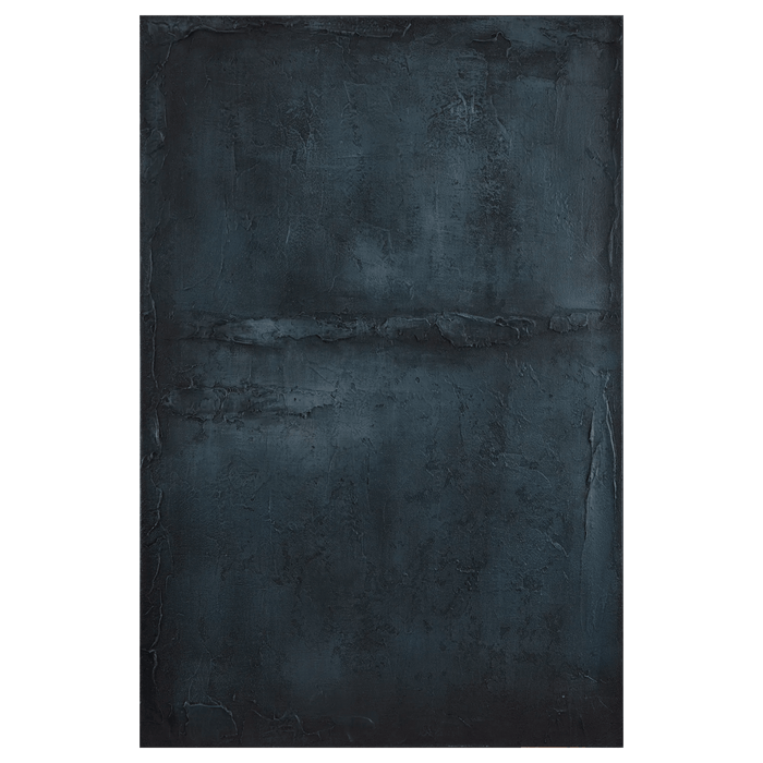 Midnight Abstract Oil Painted Canvas