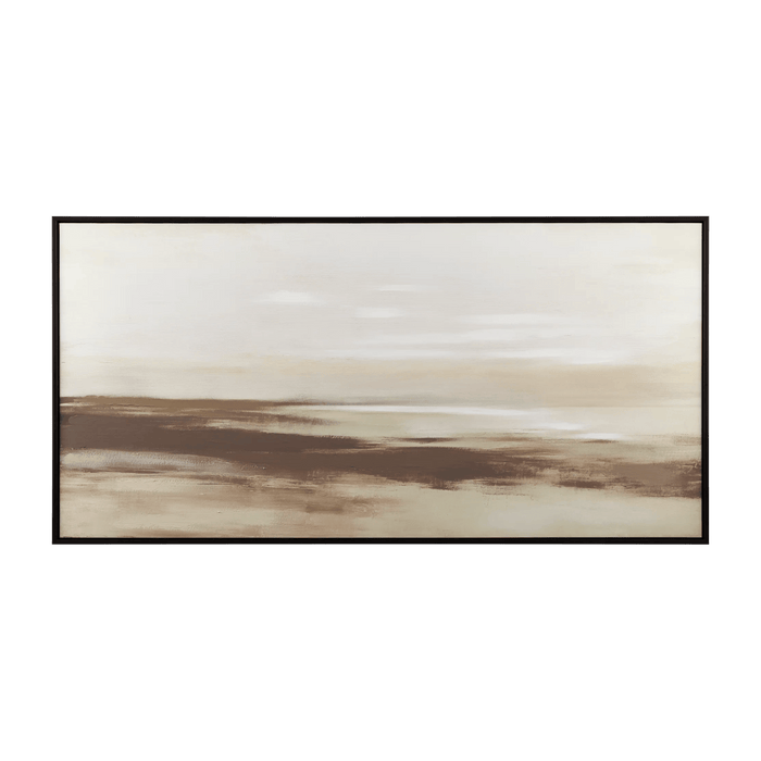 Tableau embelli au gel Paysage abstrait brun