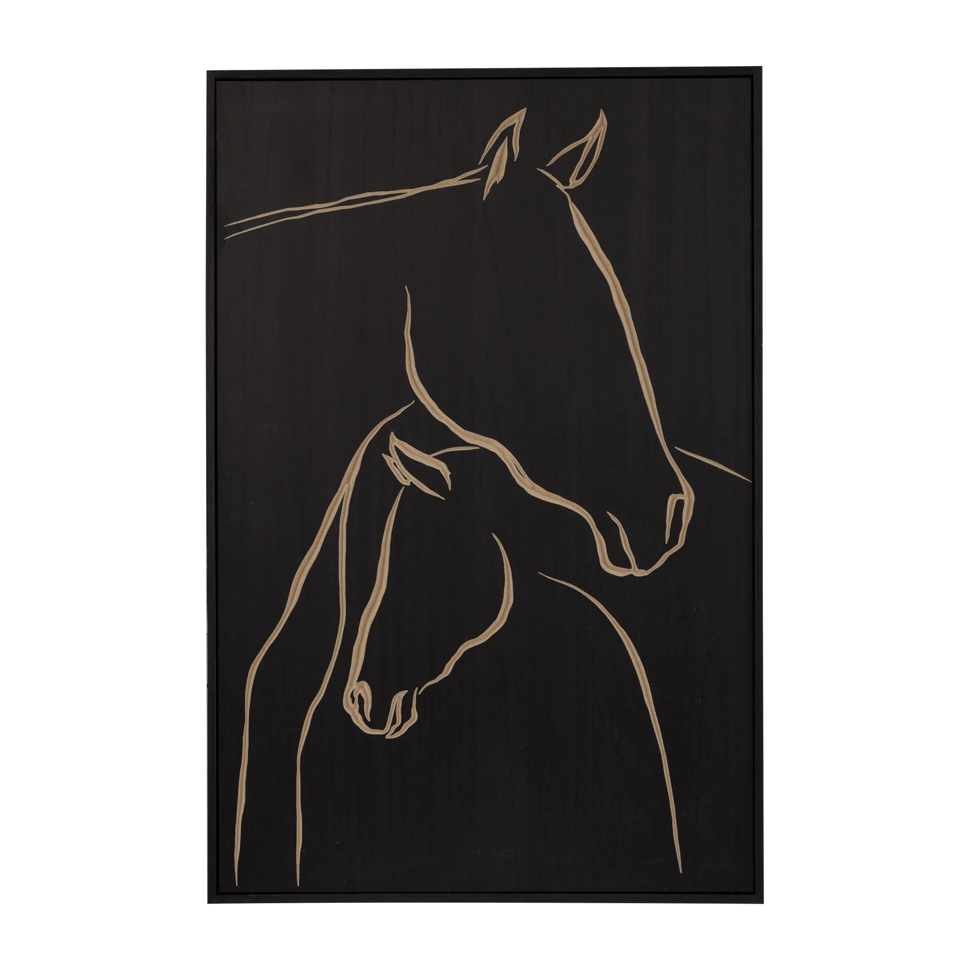 Cheval sculpté dans bois
