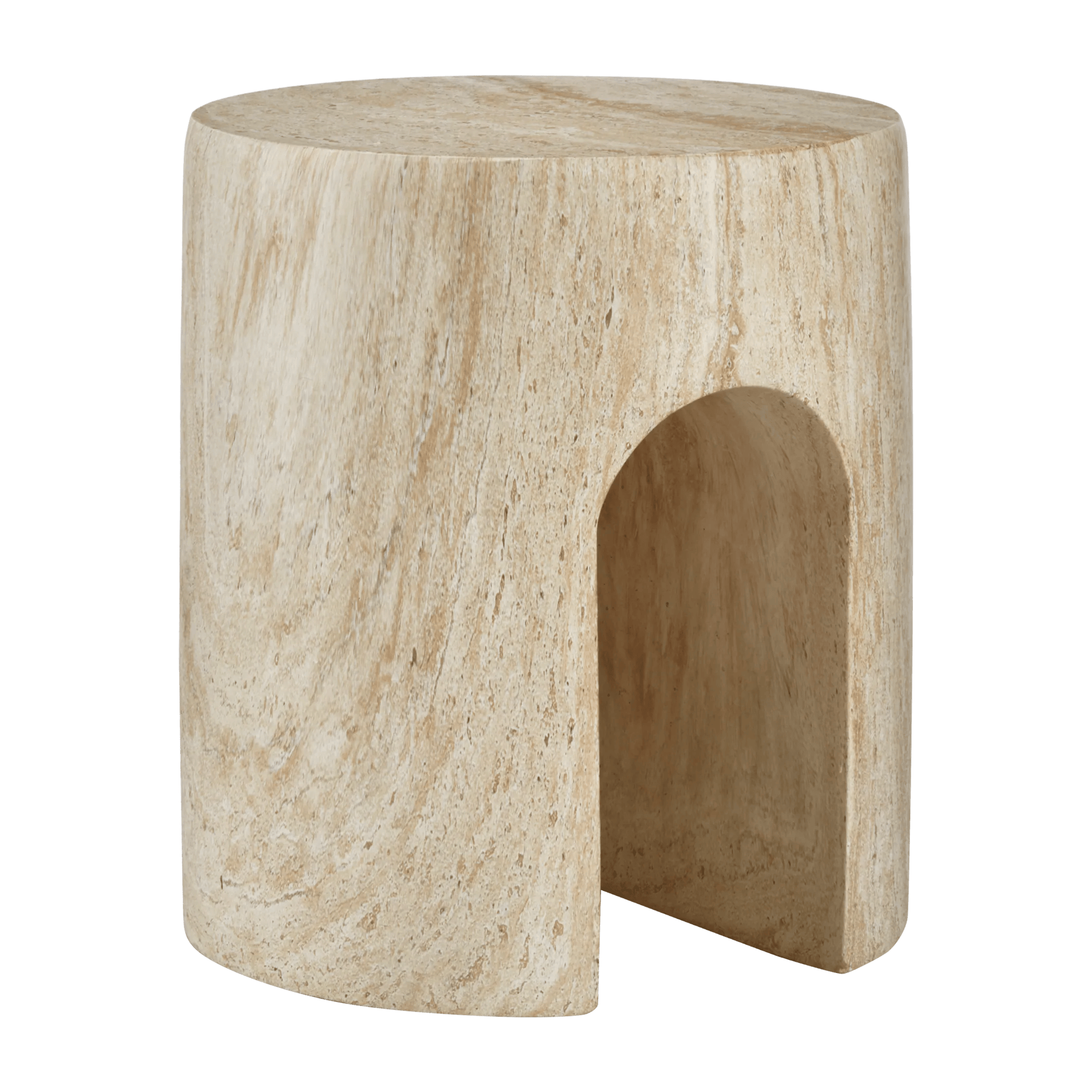 Table d'appoint effet béton