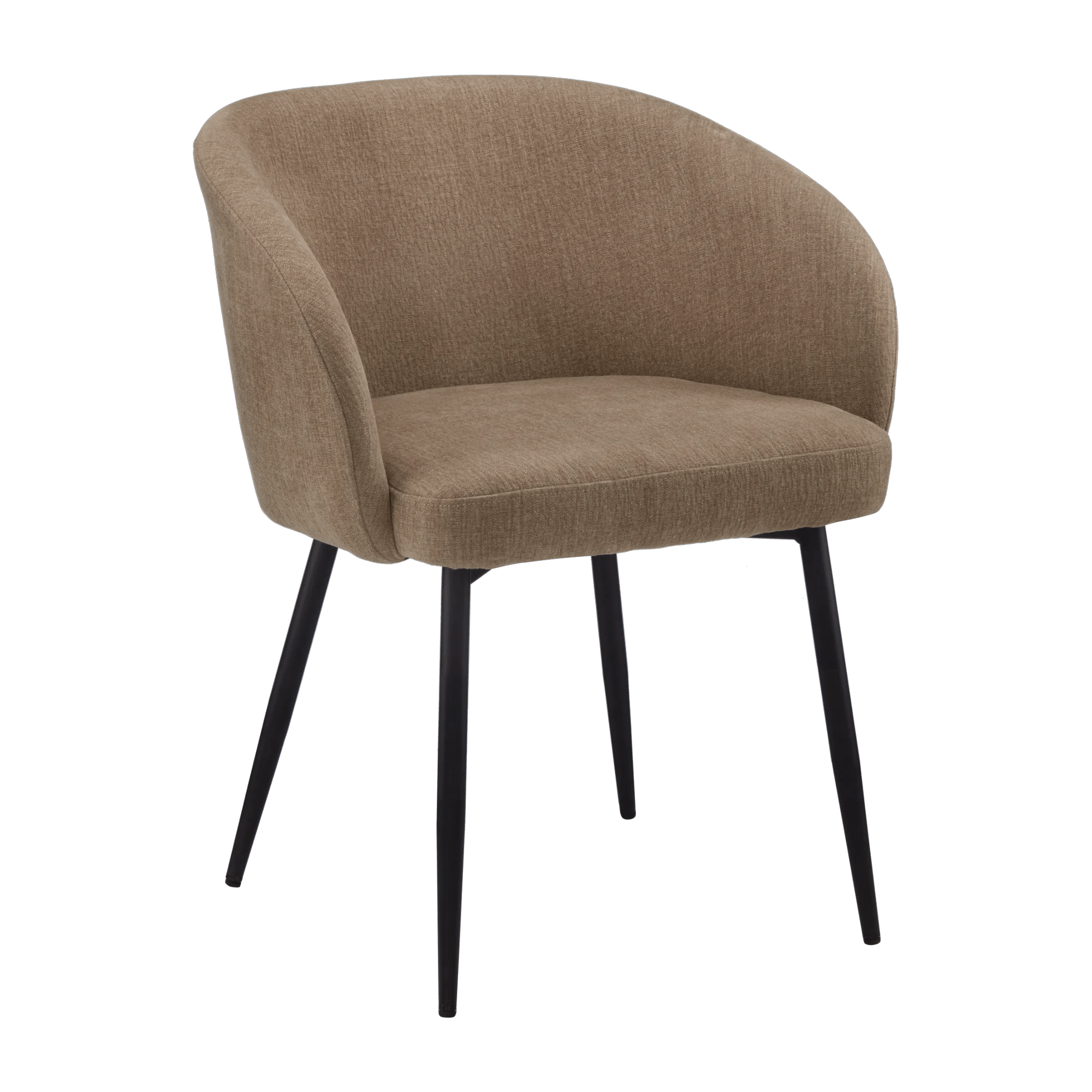 Fabric and Metal Accent Chair