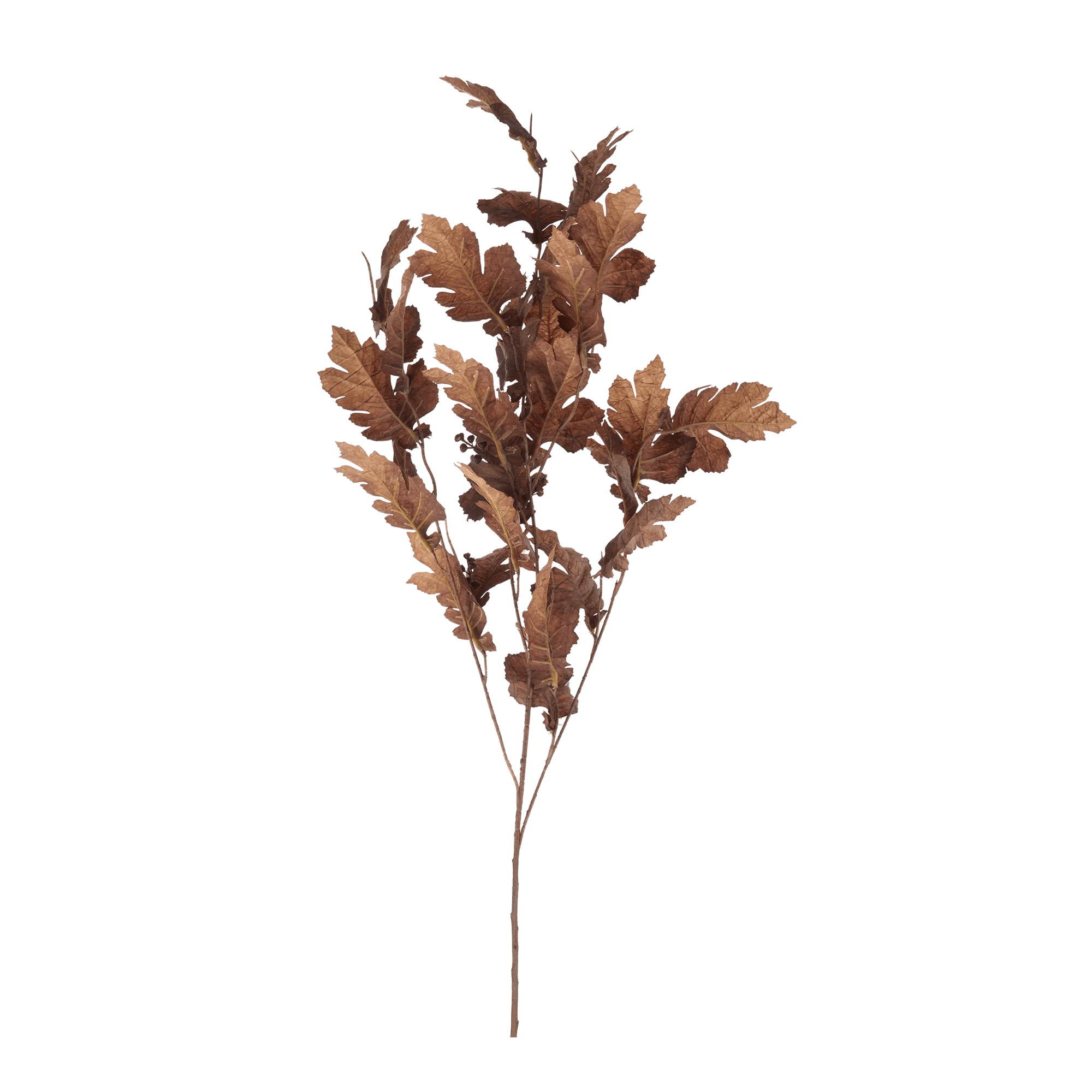 Artificial Red Leaves Stem