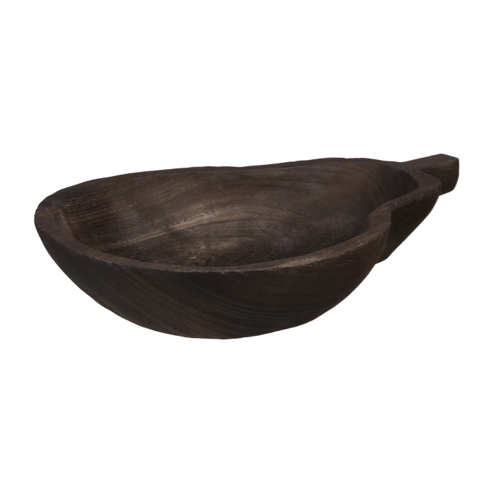Pear shaped wooden tray