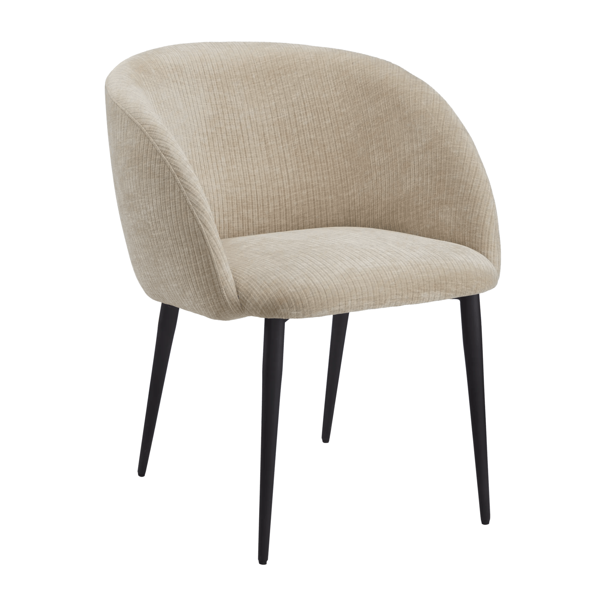 Fauteuil en tissu et bois