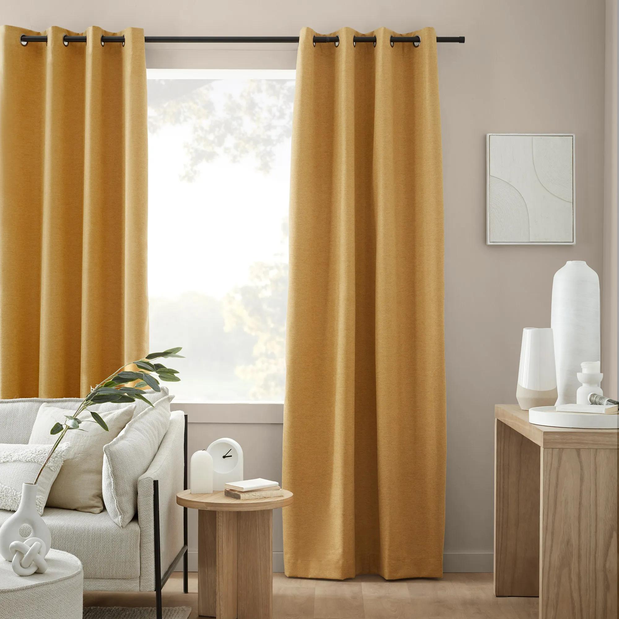 Rideau coupe-lumière Dion ocre