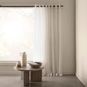 Rideau semi-transparent Kacha ivoire