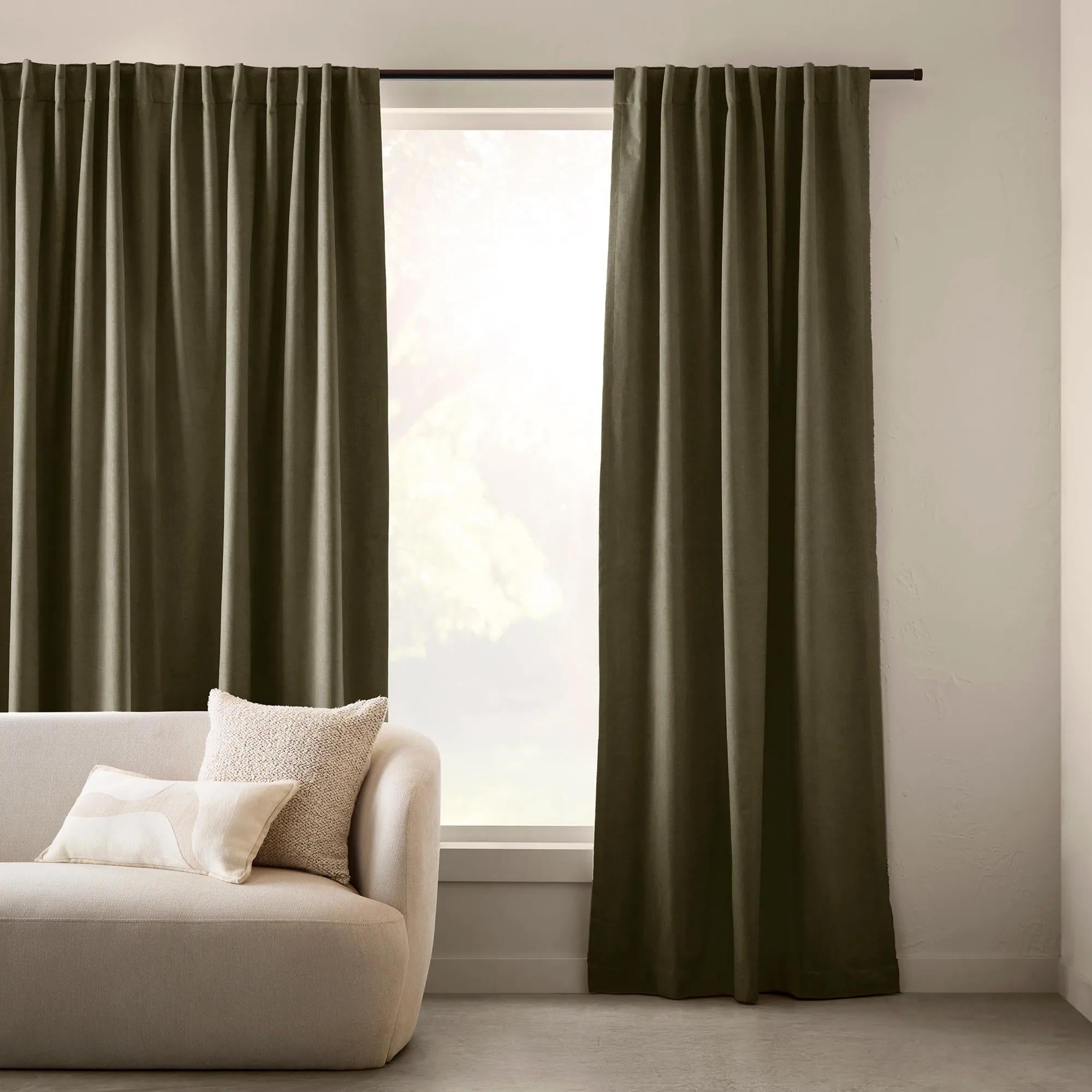 Dark Green Maika Blackout Curtain
