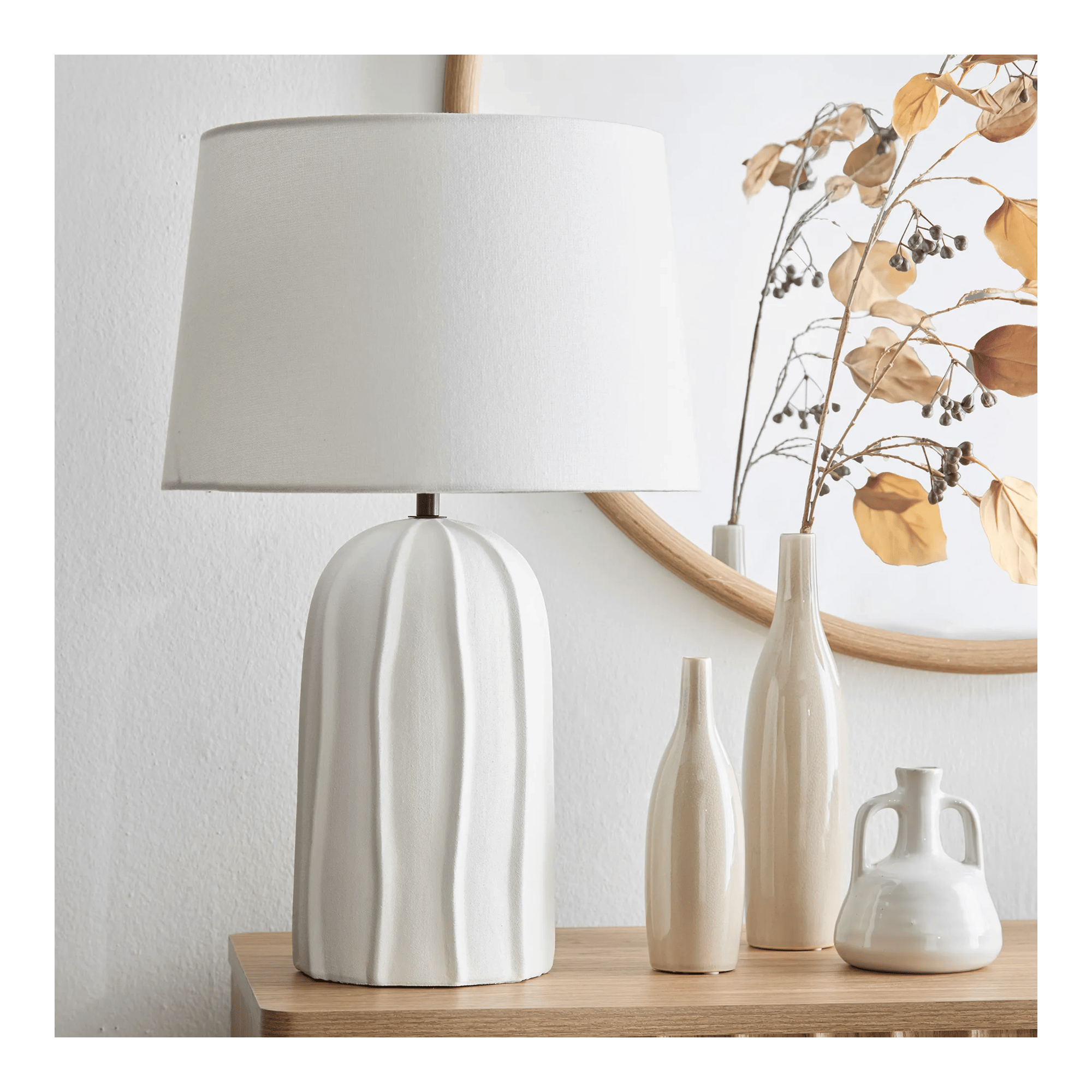 Textured Ceramic Table Lamp
